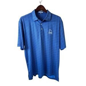 PETER MILLAR Summer Comfort Polo‎ Shirt AOP Skulls Tiburon Naples Large